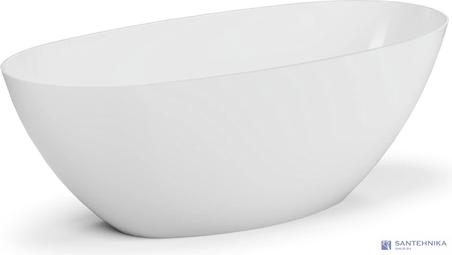 Каменная ванна Canterno Толедо 170, белый глянцевый