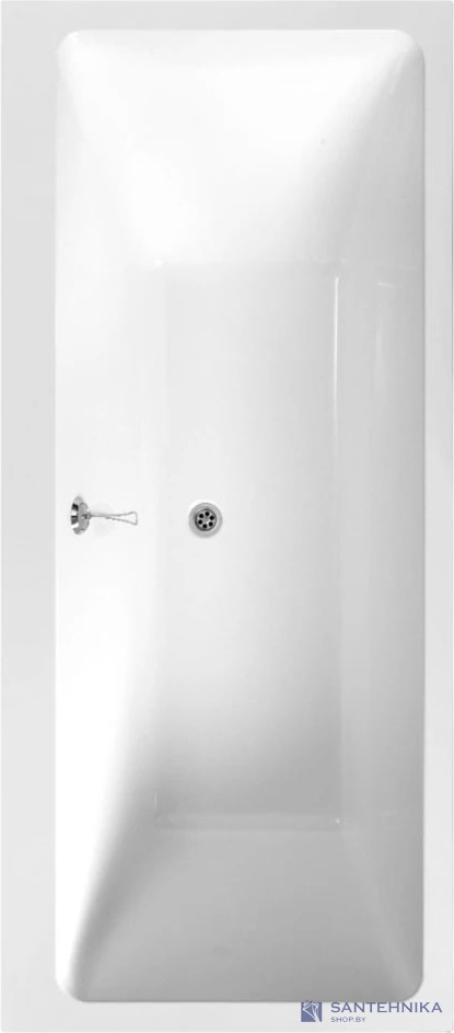 Каменная ванна Canterno Мерида 170, белый матовый