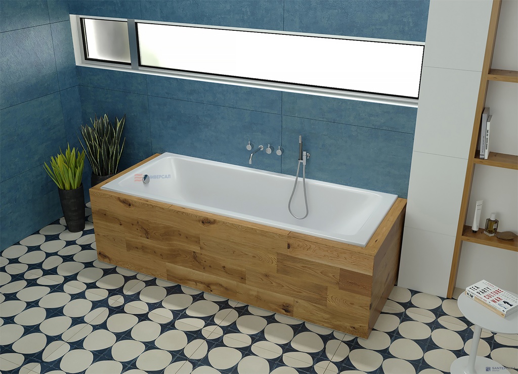 Чугунная ванна Универсал Оптима 160x70 (с ножками)