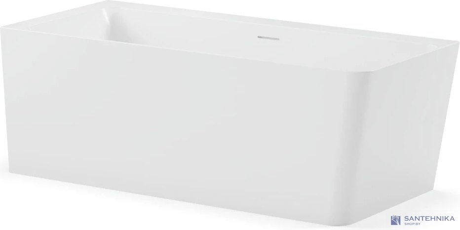 Каменная ванна Canterno Гандия 160L, белый матовый