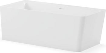 Каменная ванна Canterno Гандия 160L, белый глянцевый - фото