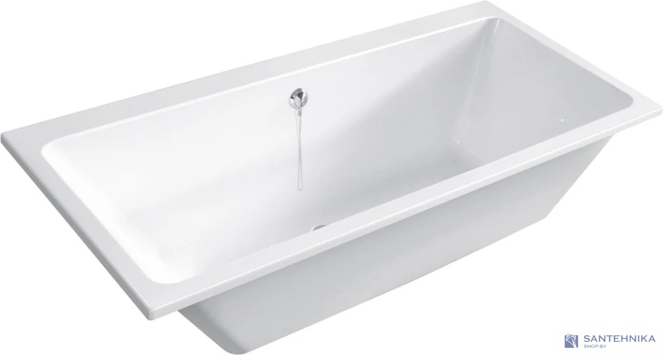 Каменная ванна Canterno Мерида 170, белый матовый