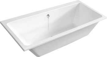 Каменная ванна Canterno Мерида 170, белый глянцевый - фото