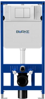 Инсталляционная система Burke MOD1 с кнопкой 01, белая - фото