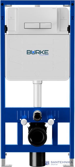 Инсталляционная система Burke MOD1 с кнопкой 09, белая