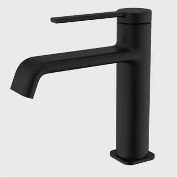 Смеситель для умывальника AQUAme Asti AQM6410MB, черный - фото