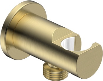 Шланговое соединение с держателем для душа AQUAme Siena AQM8714BG, матовое золото - фото