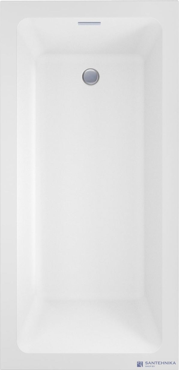 Акриловая ванна Wellsee FreeDom 2.0 165x80, слив хром