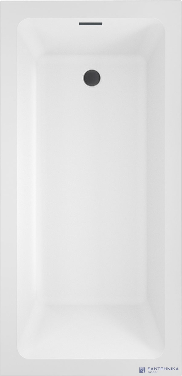 Акриловая ванна Wellsee FreeDom 2.0 165x80, слив черный