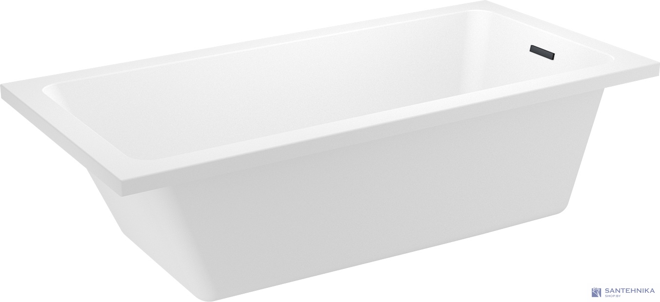 Акриловая ванна Wellsee FreeDom 2.0 165x80, слив черный