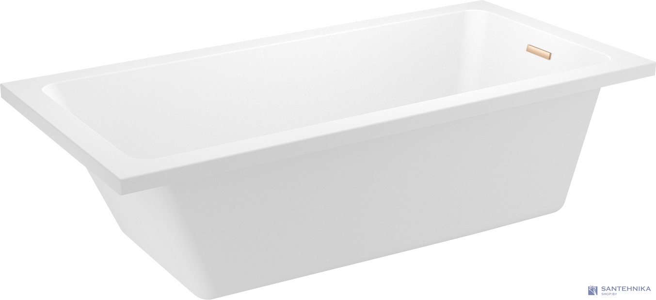 Акриловая ванна Wellsee FreeDom 2.0 165x80, слив золото