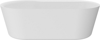 Акриловая отдельностоящая ванна AQUAme AQM3505MW-R, белый мат 180х85 см  - фото2