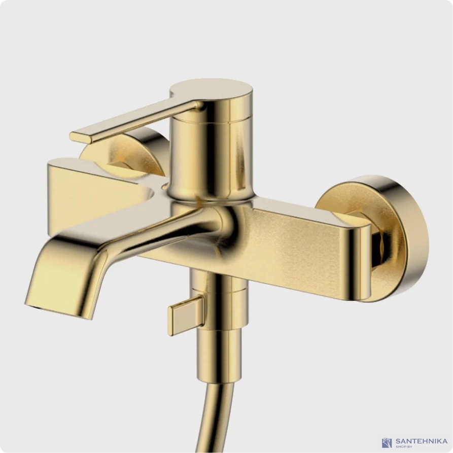 Смеситель для ванны AQUAme Asti AQM6412BG, золото матовое