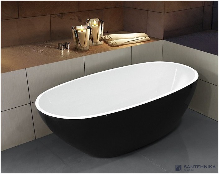 Акриловая отдельностоящая ванна Esbano Sophia (black) 170х85