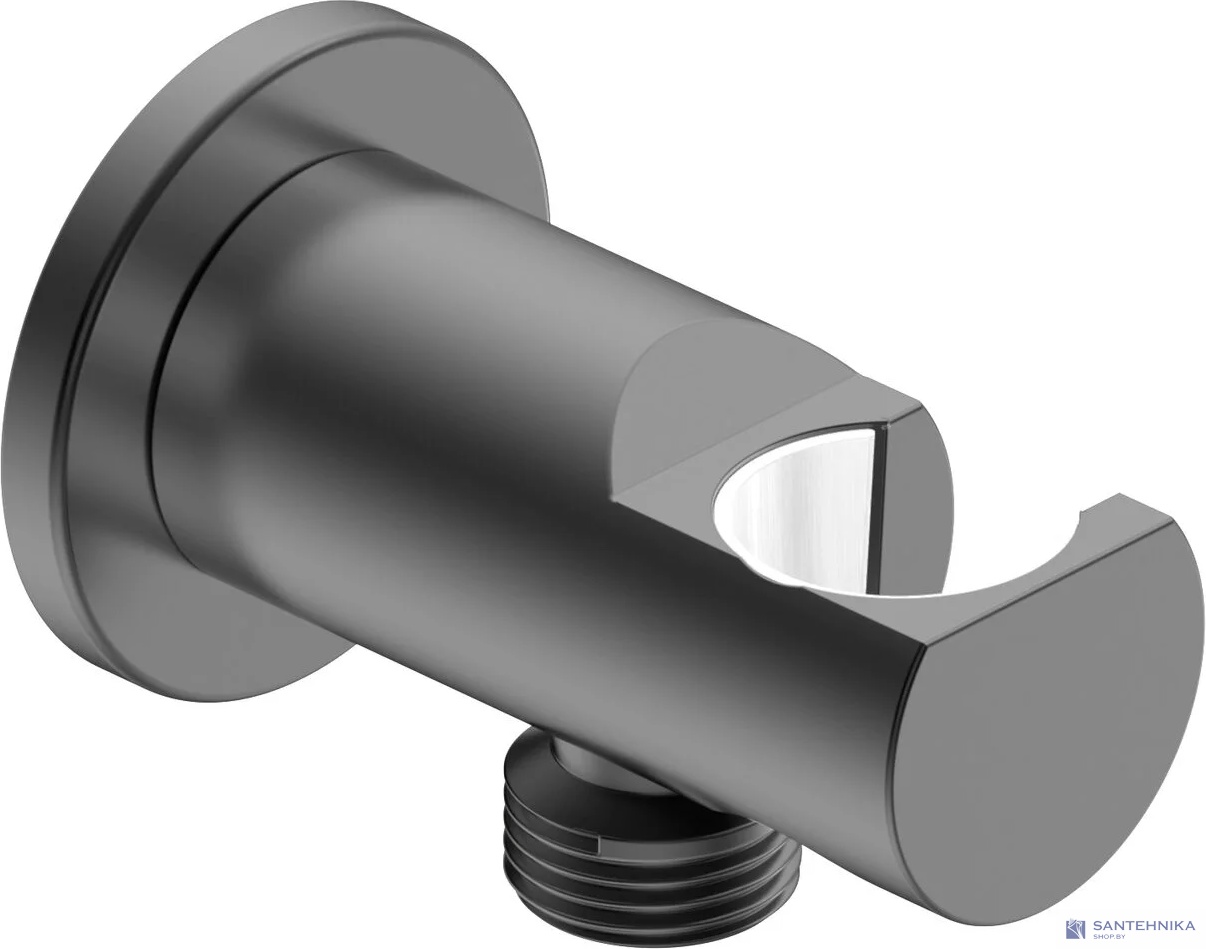 Шланговое соединение с держателем для душа AQUAme Siena AQM8714GM, графит