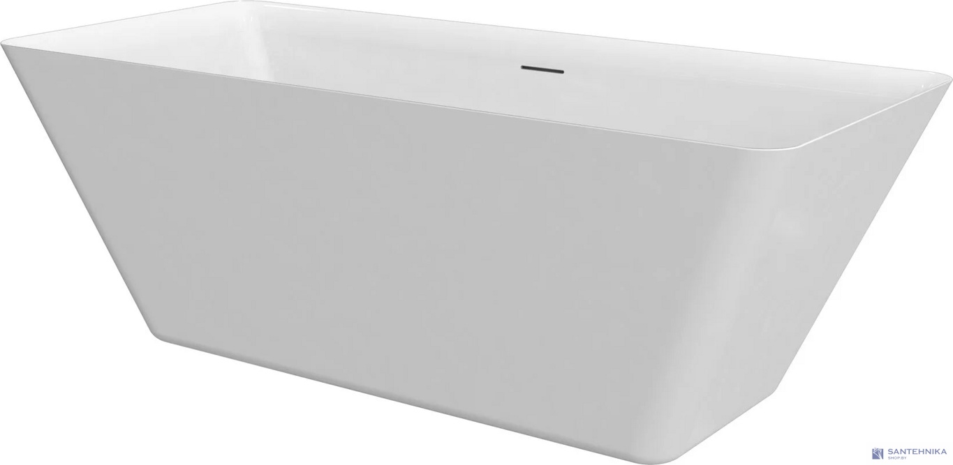 Акриловая отдельностоящая ванна AQUAme AQM3502GW, белый 170х80 см 