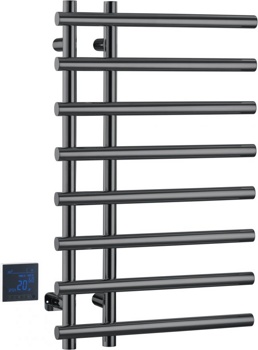 Полотенцесушитель электрический Boheme Uno 722-SGM, графит глянец - фото