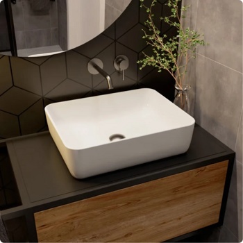 Смеситель для умывальника скрытого монтажа AQUAme Siena AQM6215GM, графит - фото2