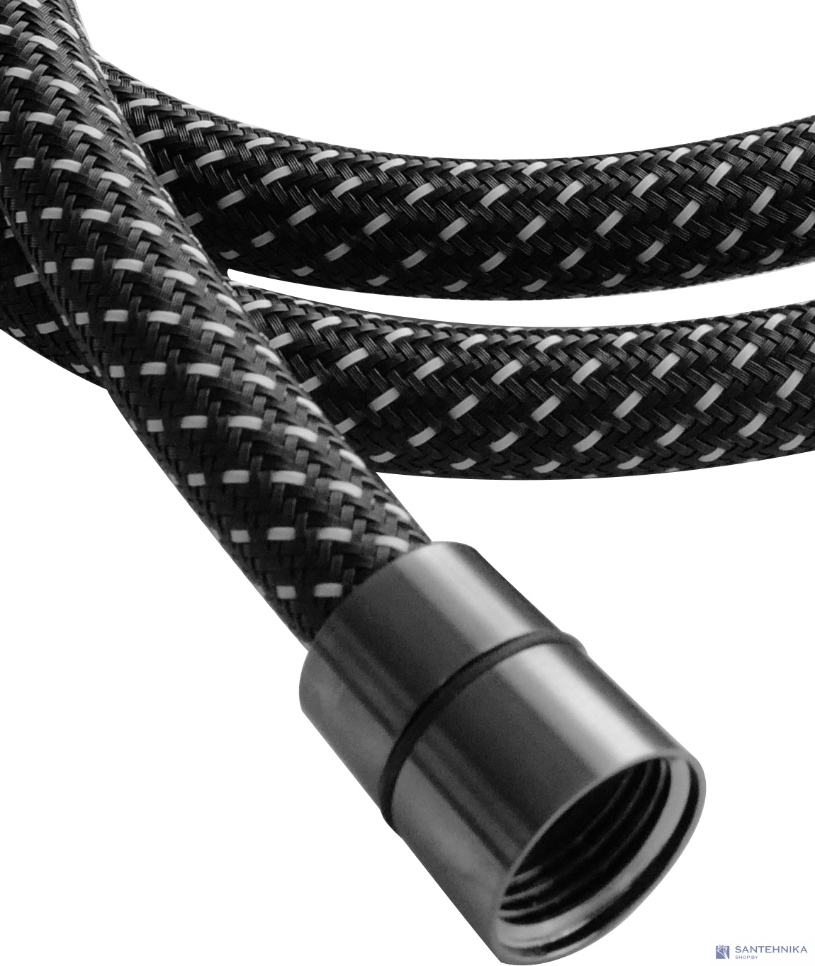 Шланг для душа 1,5 м AQUAme AQM1503GM, гайка графит