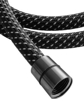 Шланг для душа 1,5 м AQUAme AQM1503GM, гайка графит - фото2