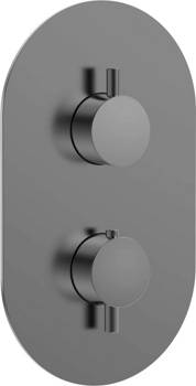 Смеситель 3-х канальный скрытого монтажа AQUAme Siena AQM8806GM, графит - фото