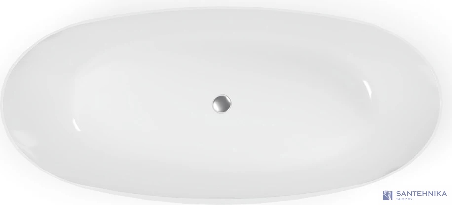 Каменная ванна Canterno Толедо 170, белый глянцевый