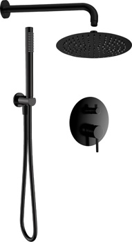AQUAme Siena AQM8404MB Душевая система скрытого монтажа, черный - фото