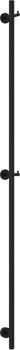 Полотенцесушитель электрический Сунержа Аскет 1650, черный матовый - фото