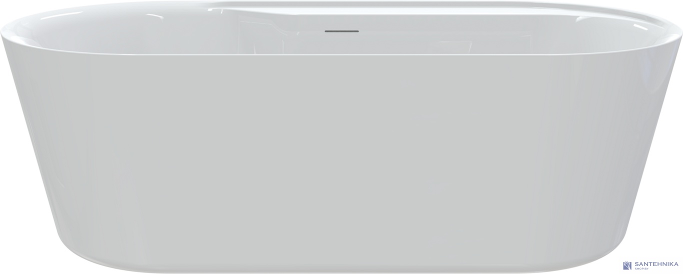 Акриловая отдельностоящая ванна AQUAme AQM3505GW-R, белый 180х85 см 