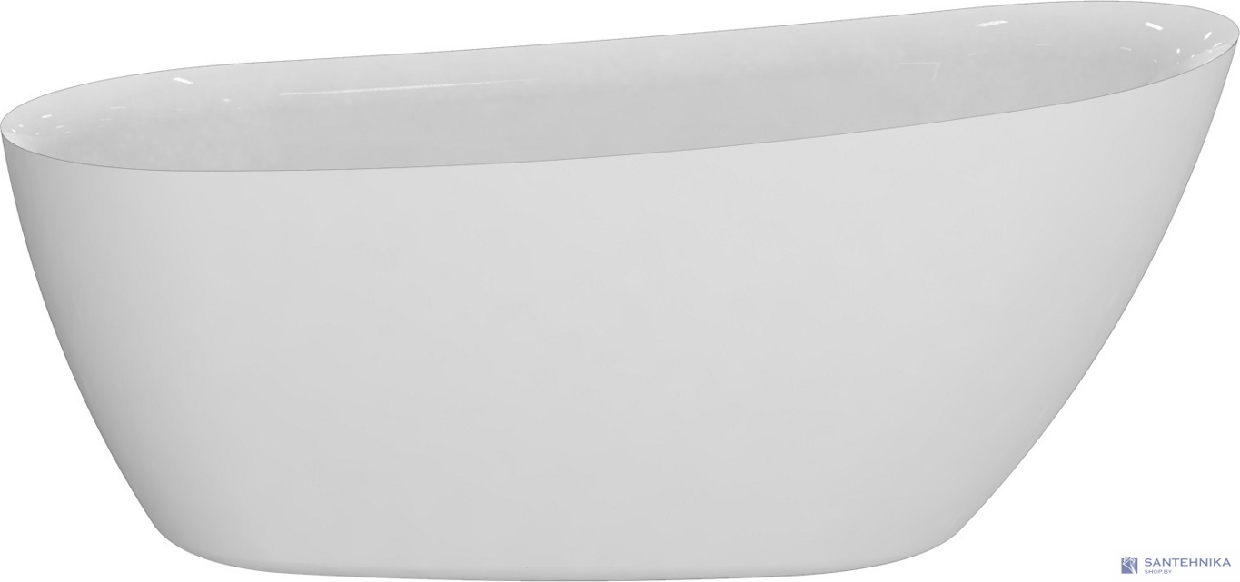 Акриловая отдельностоящая ванна AQUAme AQM3503GW, белый 170х75 см 