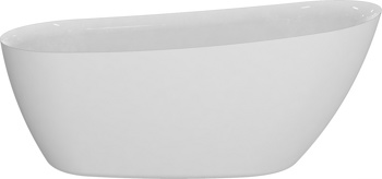 Акриловая отдельностоящая ванна AQUAme AQM3503GW, белый 170х75 см  - фото2