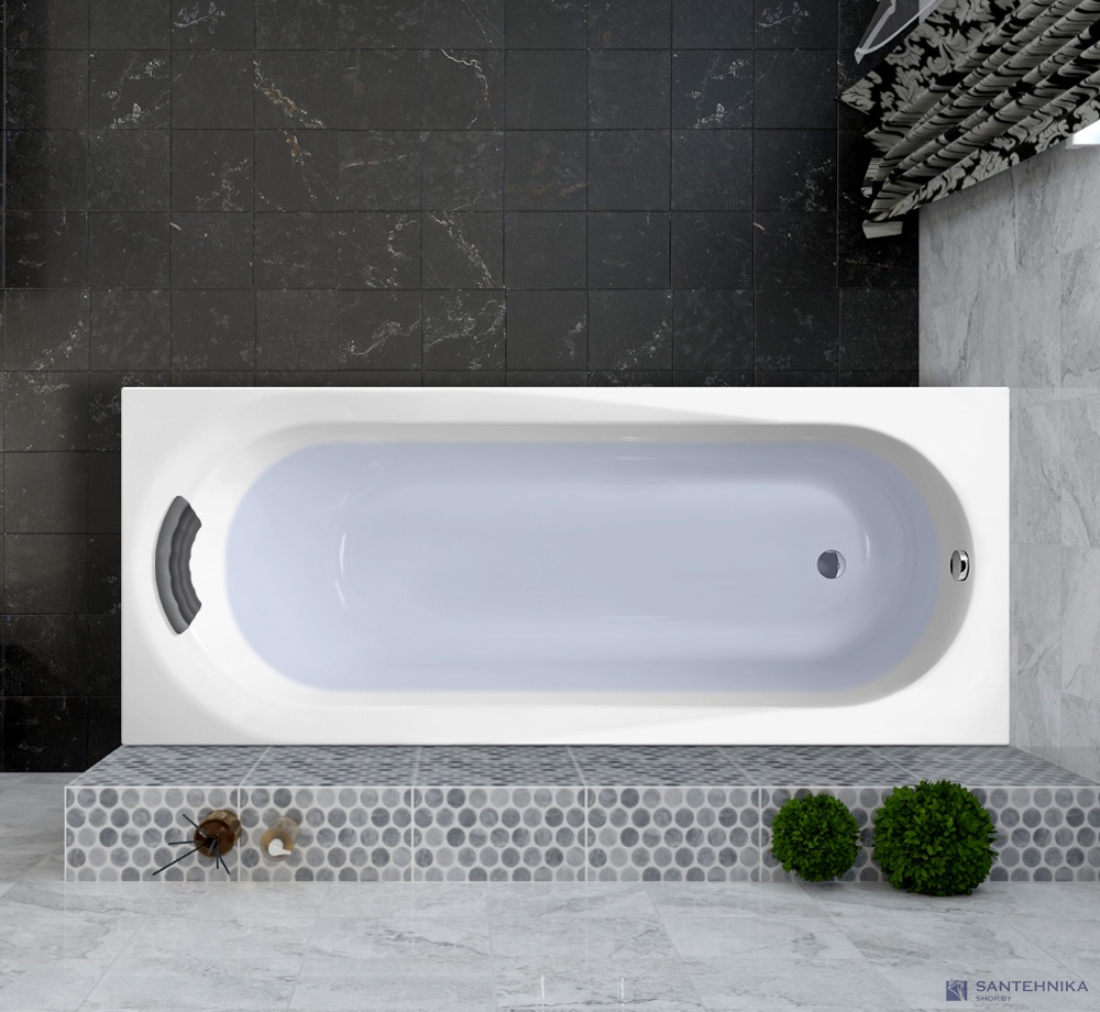Акриловая ванна Lavinia Boho Biore 160x70 с подголовником