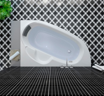 Акриловая угловая ванна Lavinia Boho Bel Pro 150x100 правая с подголовником - фото2