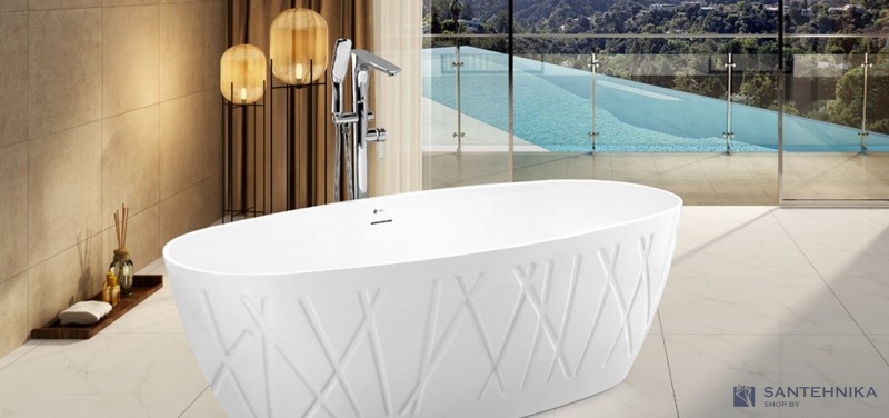 Акриловая отдельностоящая ванна Esbano Decor 170х80