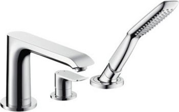 Смеситель на борт ванны Hansgrohe Metris 31190000 - фото