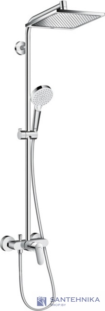 Душевая система Hansgrohe Crometta E 240 1jet Showerpipe 27284000