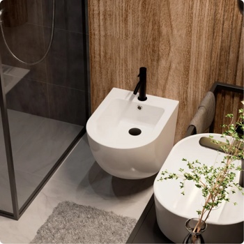 Смеситель для биде AQUAme Siena AQM6216MB, черный - фото2