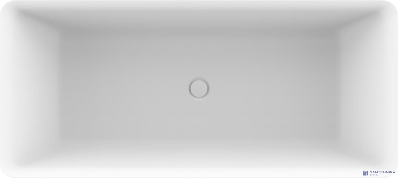 Акриловая отдельностоящая ванна AQUAme AQM3502MW, белый мат 170х80 см 