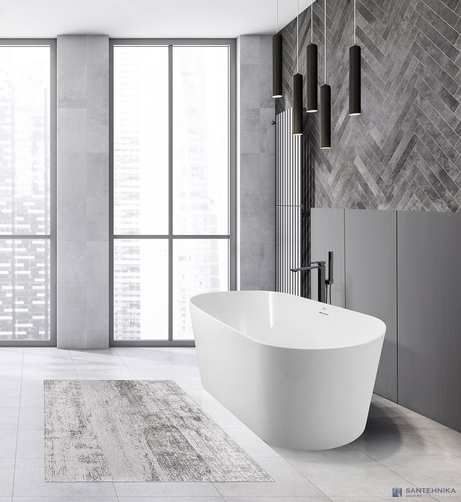 Акриловая отдельностоящая ванна BelBagno BB416-1700-800