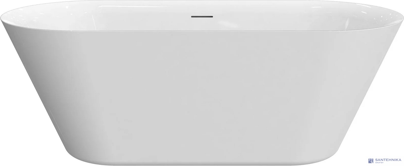 Акриловая отдельностоящая ванна AQUAme AQM3501GW, белый 170х75 см 