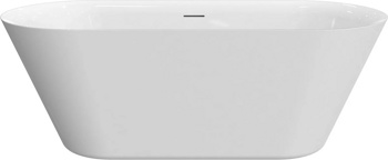 Акриловая отдельностоящая ванна AQUAme AQM3501GW, белый 170х75 см  - фото2