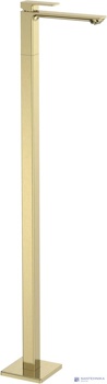 Смеситель для умывальника напольный AQUAme Savona AQM6811BG, золото матовое - фото