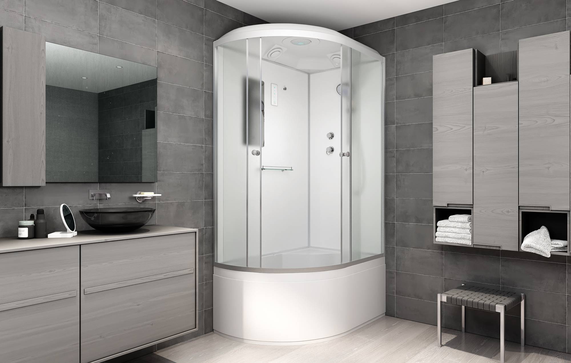 Душевая кабина AvaCan D512S R с электрикой - фото2