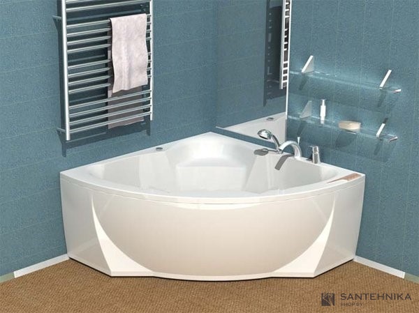 Ванна акриловая угловая Aquatek Поларис 2 155x155
