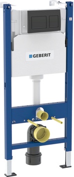 Инсталляционная система Geberit Duofix Alpha 458.233.00.1 + Alpha35, черный матовый - фото