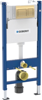 Инсталляционная система Geberit Duofix Alpha 458.233.00.1 + Alpha35, латунь - фото