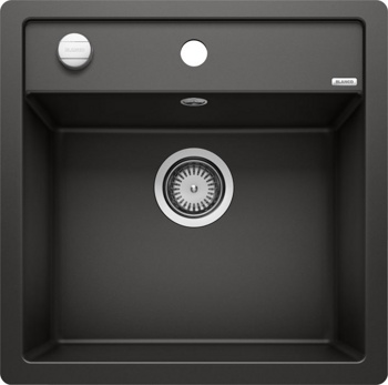 Кухонная мойка Blanco Dalago 5-F (черный, с клапаном-автоматом) - фото