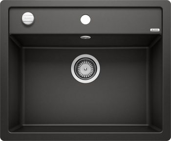 Кухонная мойка Blanco Dalago 6-F (черный, с клапаном-автоматом) - фото