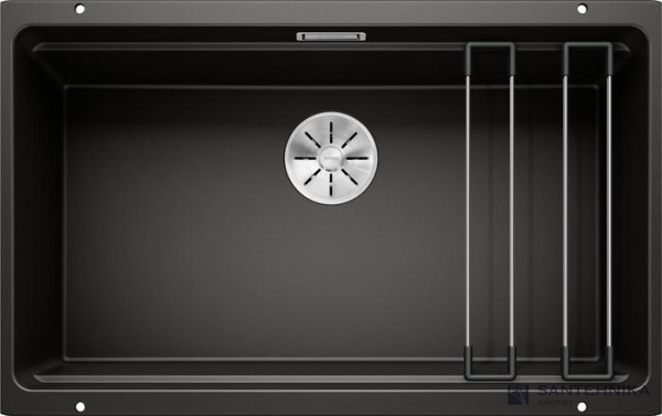 Кухонная мойка Blanco Etagon 700-U (черный, с отводной арматурой InFino®)