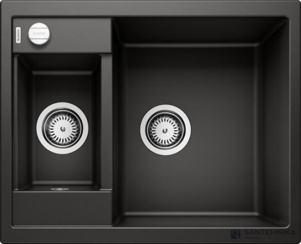 Кухонная мойка Blanco Metra 6 (черная, с клапаном-автоматом)